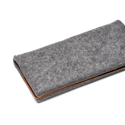 Kyrgies Wool Felt Travel Wallet — Passport & Checkbook Size