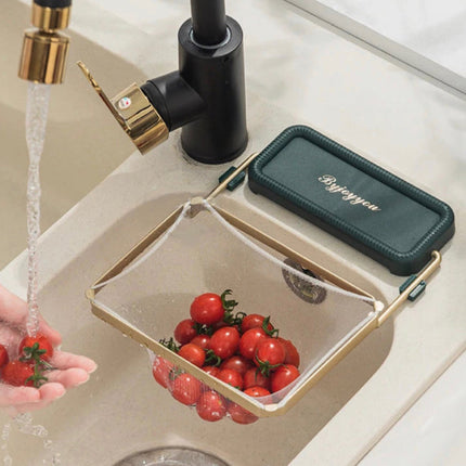 MeshMate Waste Rack | Foldable Sink Strainer with 50 Bags