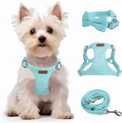 No Pull Puppy Harness and Leash Set – Soft, Escape-Proof, and Fully Adjustable!