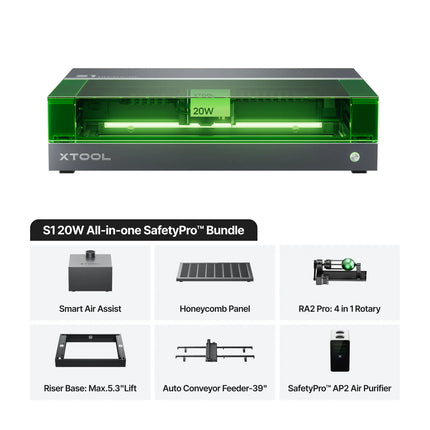 xTool S1 Enclosed Diode Laser Cutter | Professional Class 1 Safety Laser Engraver