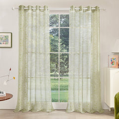 Modern Cubic Play Sheer Curtains
