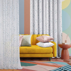 Modern Cubic Play Sheer Curtains