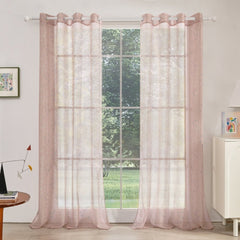 Modern Cubic Play Sheer Curtains