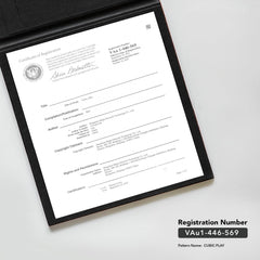 Modern Cubic Play Shower Curtains