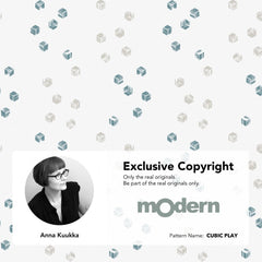 Modern Cubic Play Thermal Blackout Curtains