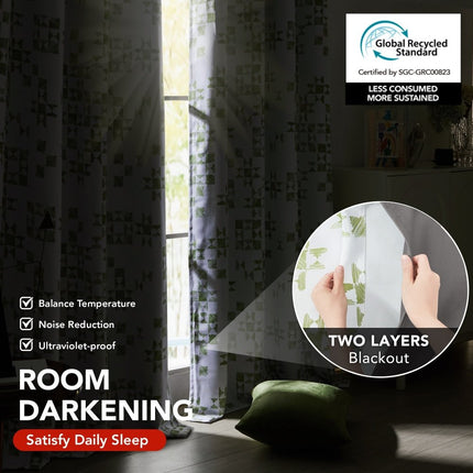 Modern Patchwork Blackout Curtains