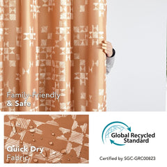 Modern Patchwork Shower Curtains