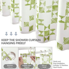 Modern Patchwork Shower Curtains