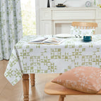 White -Green Patchwork / 54x54
