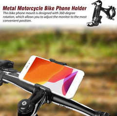 Motosiklet Telefon Tutacağı | 360° Döner, Kaymaz, Evrensel Gidon Montajı