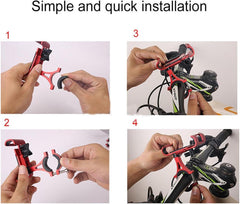 Motosiklet Telefon Tutacağı | 360° Döner, Kaymaz, Evrensel Gidon Montajı