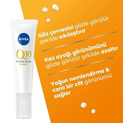 NIVEA Q10 Energy Eye Cream texture close up