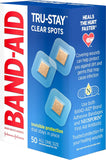 50 individually wrapped sterile Band-Aid clear spot bandages