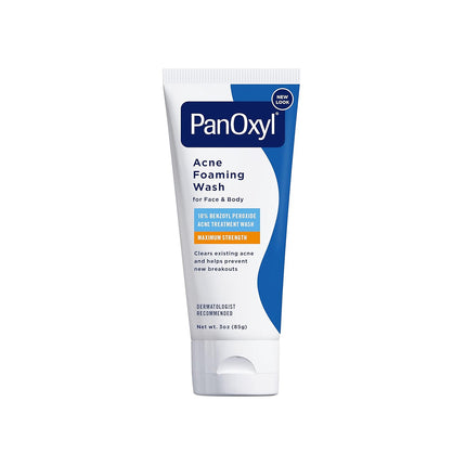 PanOxyl 10% Benzoyl Peroxide Acne Foaming Wash 5.5oz – Maximum Strength Cleanser