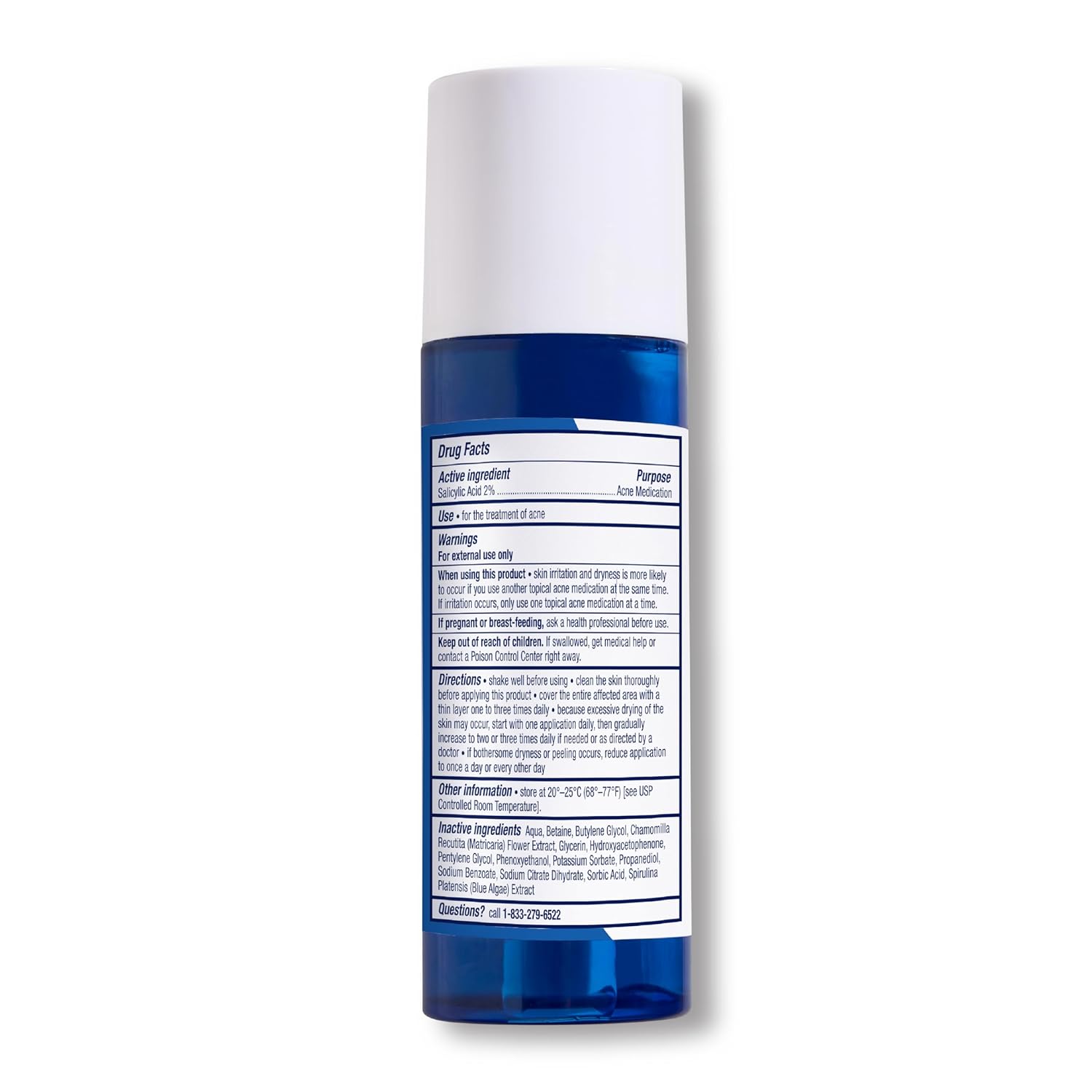 PanOxyl formula ingredients – salicylic acid blue algae antioxidants