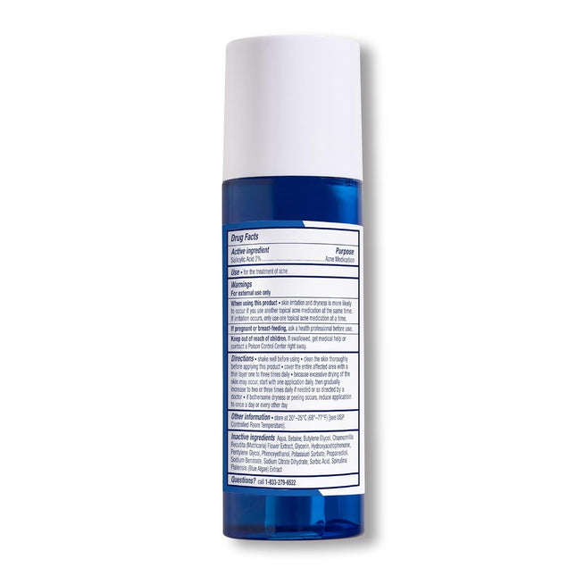 PanOxyl formula ingredients – salicylic acid blue algae antioxidants