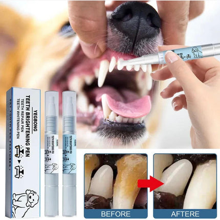 PearlyPaws Pet Dental Kit | Toothbrush Pen for Dogs & Cats — Plaque & Tartar Removal