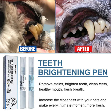 PearlyPaws Pet Dental Kit | Toothbrush Pen for Dogs & Cats — Plaque & Tartar Removal