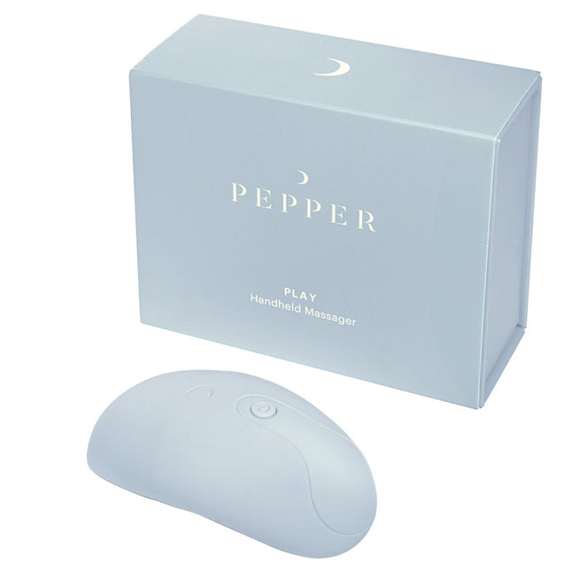 Pepper Play handheld massager with ergonomic silicone design and magnetic vibration