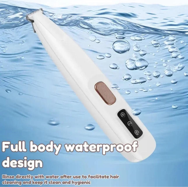 Pet Paw Hair Trimmer | Low-Noise Electric Grooming Trimmer with LED Light for Dogs & Cats