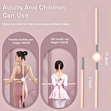 PosturaFlex Posture Corrector Stick | Adjustable Yoga Back Straightener 7.5–77.5cm