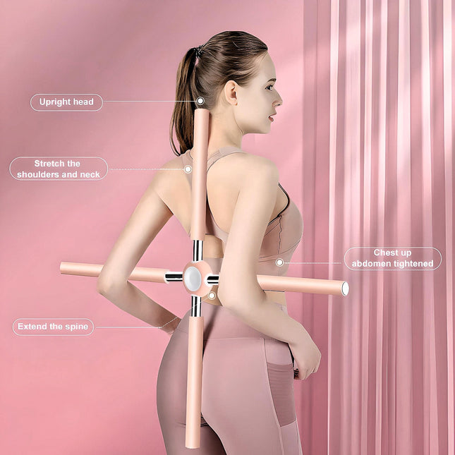 PosturaFlex Posture Corrector Stick | Adjustable Yoga Back Straightener 7.5–77.5cm