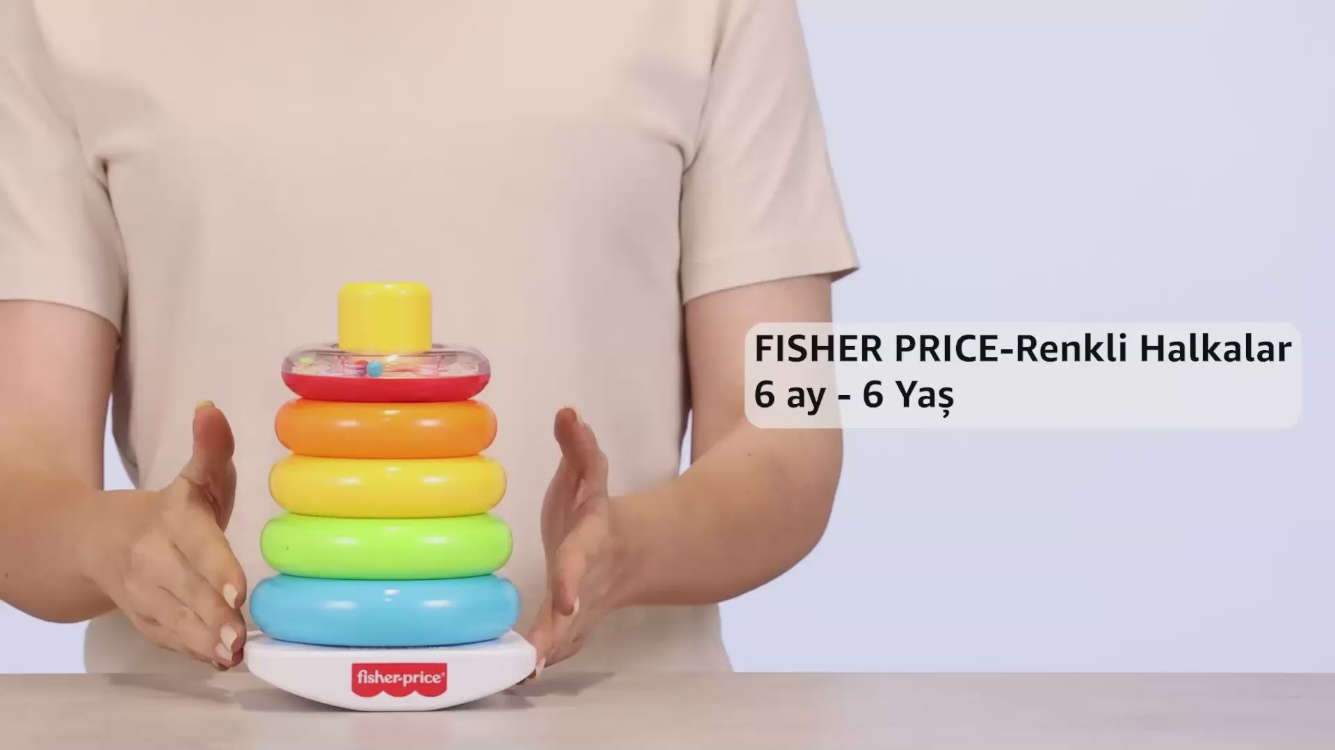 fisher-price colorful stacking rings educational baby toy