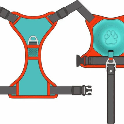 PullGuard LeashMate | 2-in-1 Retractable Harness & Leash for Small Dogs