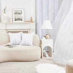 Pure Morning Haze Sheer Curtains