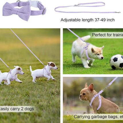 No Pull Puppy Harness, Leash & Collar Set — Soft, Escape-Proof, Adjustable