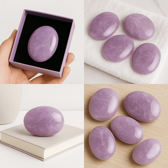 Purple Rose Quartz Palm Stones – Sold by the Pound