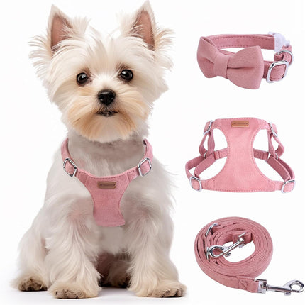 No Pull Puppy Harness and Leash Set – Soft, Escape-Proof, and Fully Adjustable!