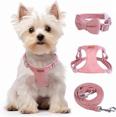 No Pull Puppy Harness and Leash Set – Soft, Escape-Proof, and Fully Adjustable!