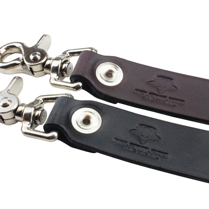 Leather Valet Keychain | Made in USA of Full Grain Leather | Quick Detach | Leather Belt Keeper