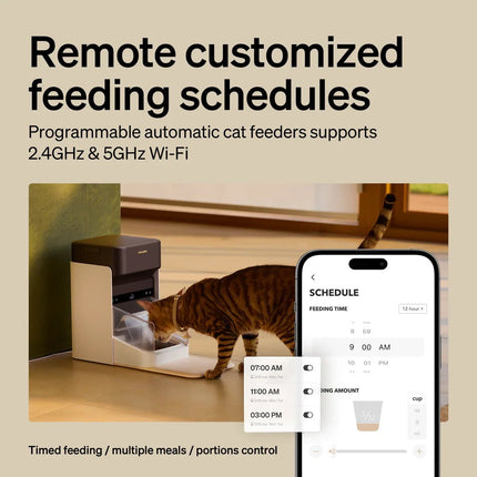RFID Automatic Smart Feeder for Pets – App - Controlled Individual Feeding - Marcapon