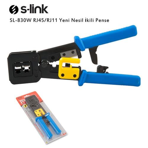 S-Link SL-830W RJ45 RJ11 Dual Crimping Tool – Cable Cutter & Stripper