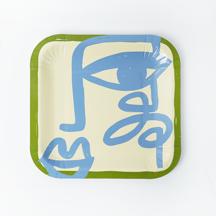Art Party Dessert Plates (x 12)