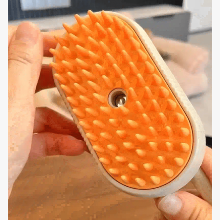 Steamy Pet Grooming Brush | 3-in-1 Steam Comb for Cats & Dogs — Detangle, Clean & Massage