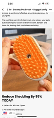 Steamy Pet Grooming Brush | 3-in-1 Steam Comb for Cats & Dogs — Detangle, Clean & Massage