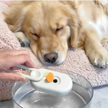 Steamy Pet Grooming Brush | 3-in-1 Steam Comb for Cats & Dogs — Detangle, Clean & Massage