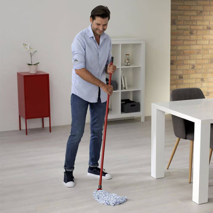 vileda supermocio pamuklu mikrofiber limon başlıklı paspas