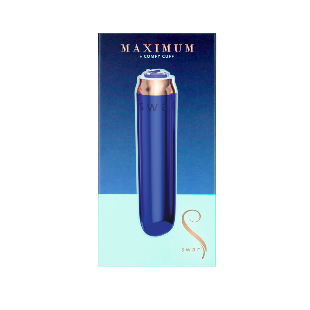 Swan Maximum luxury rechargeable bullet vibrator with rose gold trim