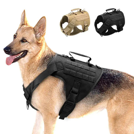Tactics K9 Chest Harness Vest | Durable Nylon Dog Walking Harness S/M/L