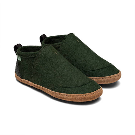 Tengries — Wool Felt House Shoes with Leather Sole
