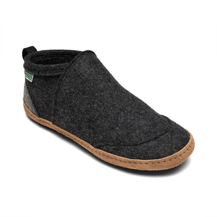 Tengries — Wool Felt House Shoes with Leather Sole