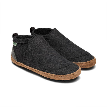 Tengries — Wool Felt House Shoes with Leather Sole