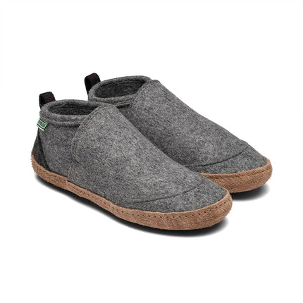 Tengries — Wool Felt House Shoes with Leather Sole