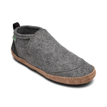 Tengries — Wool Felt House Shoes with Leather Sole