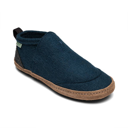 Tengries — Wool Felt House Shoes with Leather Sole