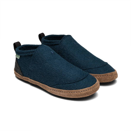 Tengries — Wool Felt House Shoes with Leather Sole